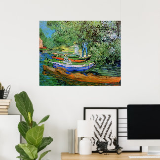 Póster Banco del Oise en Auvers por Vincent van Gogh