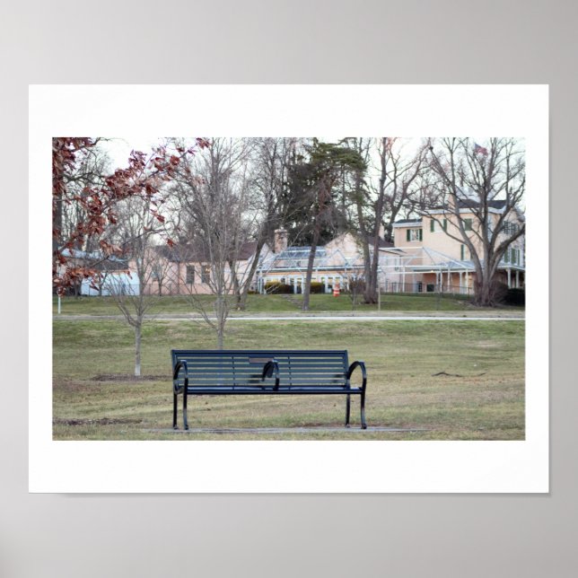 Póster Banco del Parque Foto (Frente)