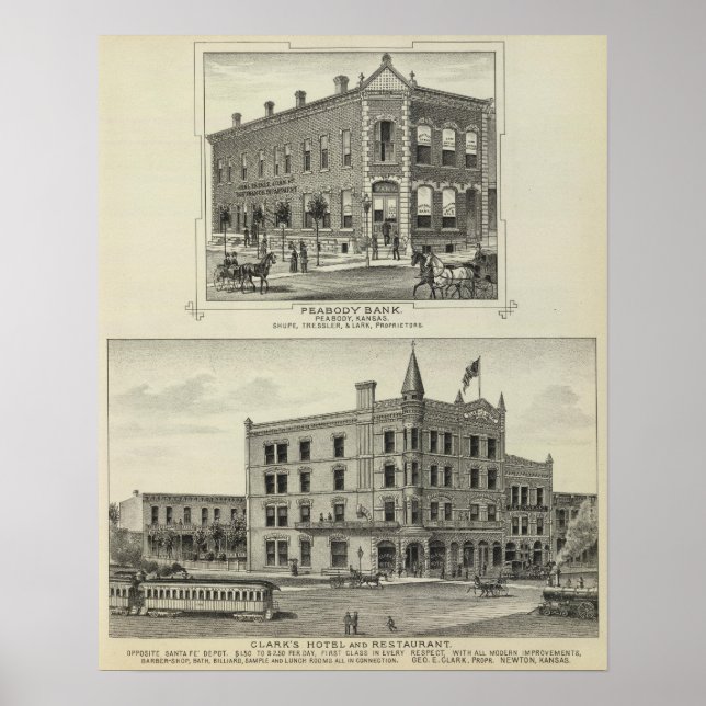 Póster Banco Peabody, Kansas (Frente)