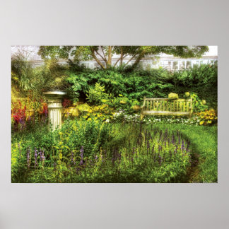 Póster Banco - Placer del Jardín