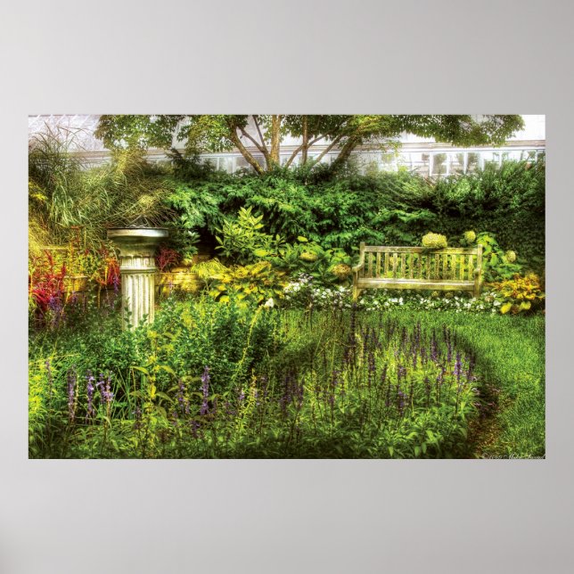 Póster Banco - Placer del Jardín (Frente)