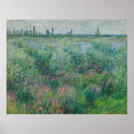 Póster Bancos del Sena cerca de Vétheuil, Monet 1881