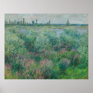 Póster Bancos del Sena cerca de Vétheuil, Monet 1881