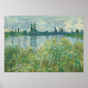 Póster Bancos del Sena - Claude Monet Bella Artes