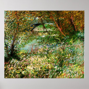 Póster Bancos del Sena en primavera - van Gogh