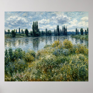 Póster Bancos del Sena en Vétheuil