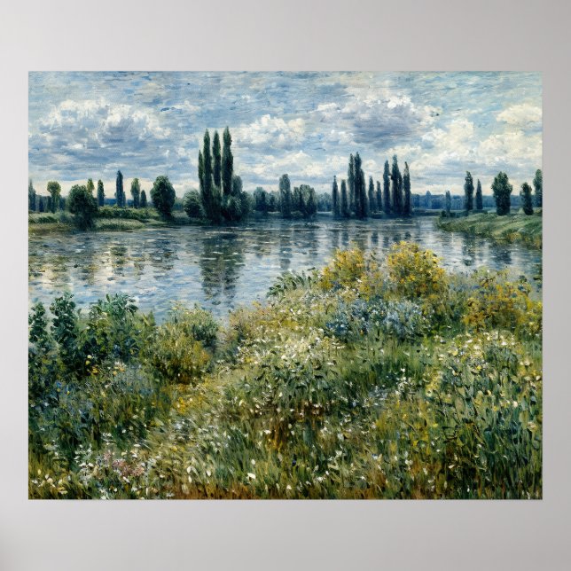 Póster Bancos del Sena en Vétheuil (Frente)