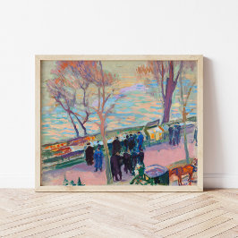 Póster Bancos del Sena | Magnus Enckell