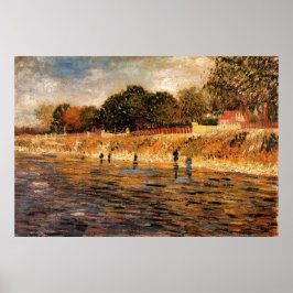 Póster Bancos del Sena por Vincent van Gogh
