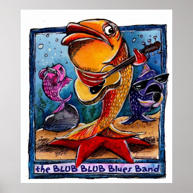 Póster Banda Blub Blues (Frente)