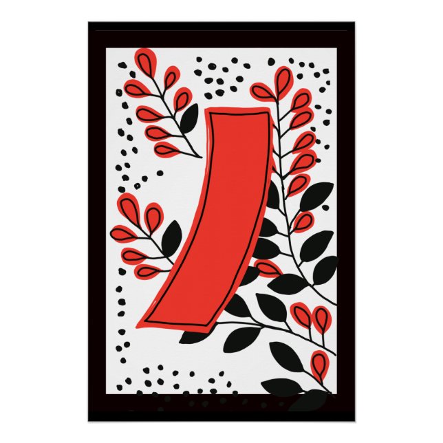 Póster Banda de arte Hanafuda japonesa antigua (Anverso)
