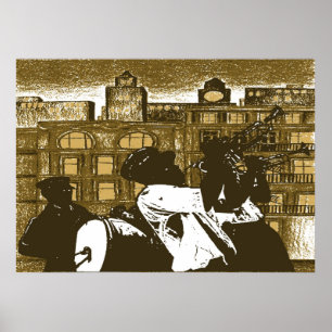 Póster Banda de bronce, Nueva Orleans