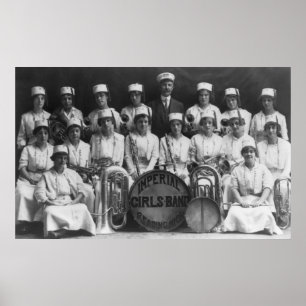 Póster Banda de Chicas imperiales: 1915