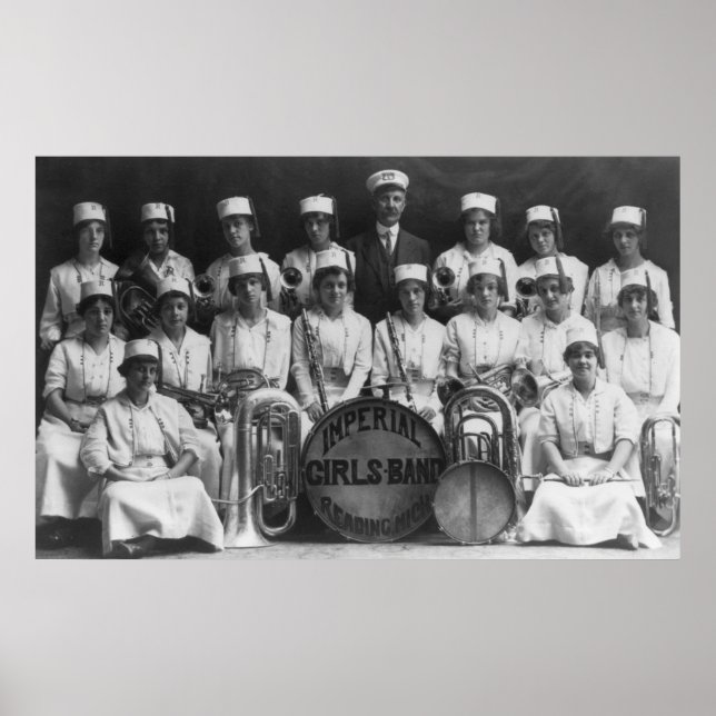 Póster Banda de Chicas imperiales: 1915 (Frente)