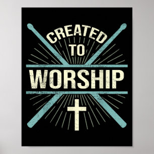 Póster Banda De Culto Cristiana Creada Para Adorar A Los