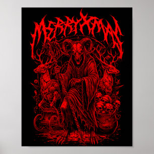 Póster Banda de Heavy Metal Parodia de Muerte Metal Vin N