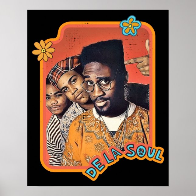 Póster Banda de hip hop norteamericano de De la Soul (Frente)