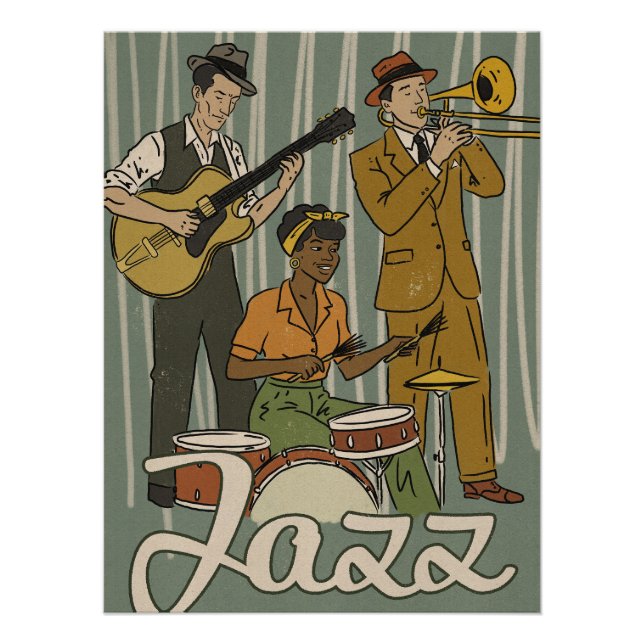 Póster Banda de Jazz (Anverso)