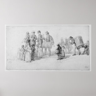 Póster Banda de las calles de Londres, 1839