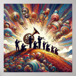 Póster Banda de latón