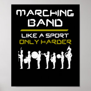 Póster Banda De Marcha Como Un Deporte Sólo Músicos Más D