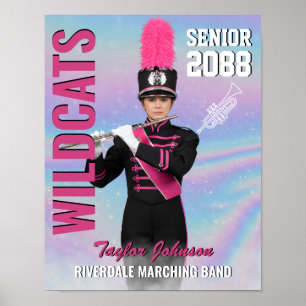 Póster Banda de Marcha de Veteranos Regalo de Foto Person
