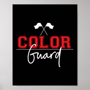 Póster Banda de marchas de protección de color