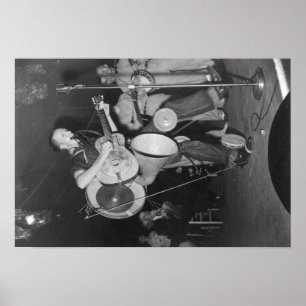Póster Banda de una persona en el festival de música de