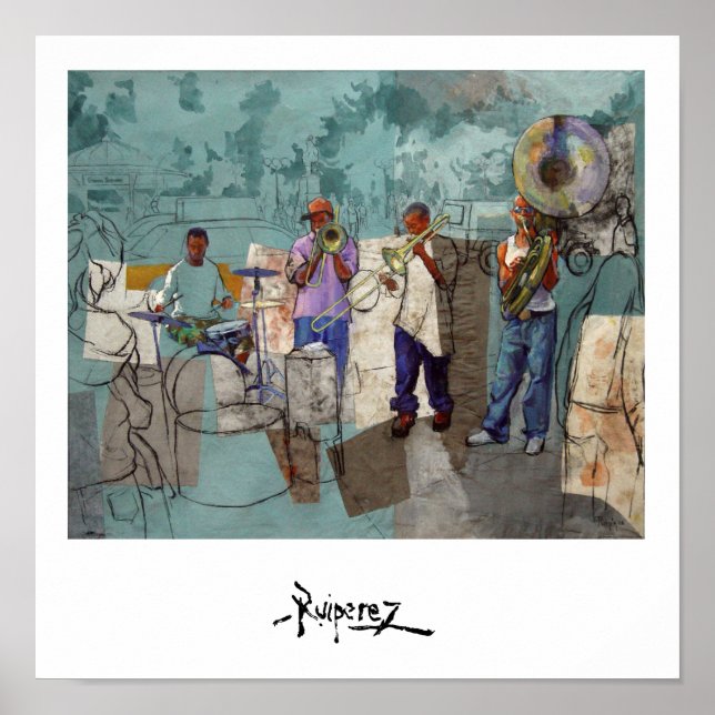 Póster "Banda de Union Square" - "Banda en Union Square" (Frente)