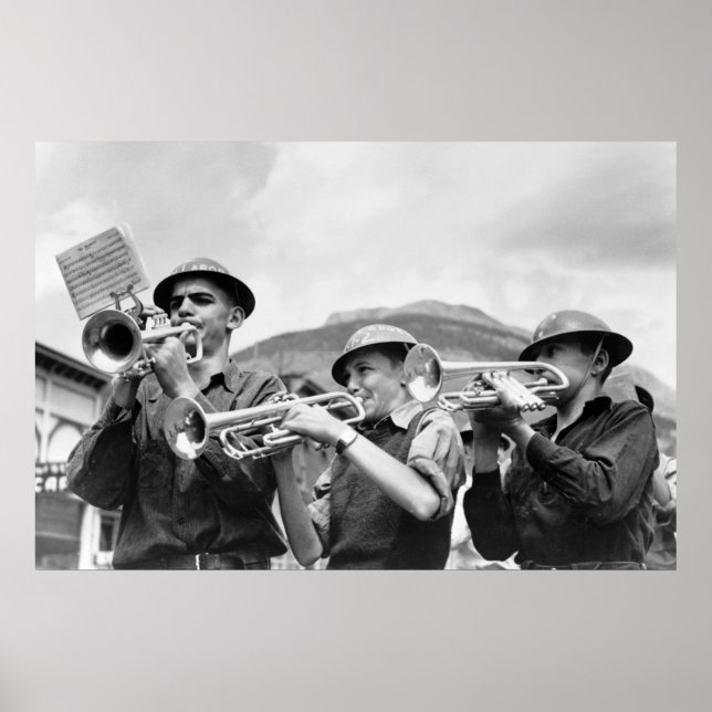 Póster Banda del Día del Trabajo de los Mineros, 1940 (Frente)