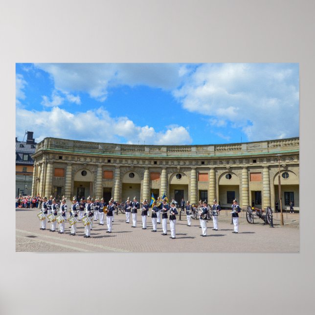 Póster Banda del Ejército Real Sueco, Estocolmo, Suecia (Frente)