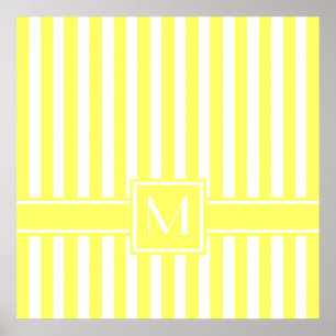Póster Banda moderna lamonada con monograma