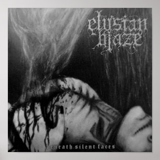 Póster Banda negra muerte metalizado pesada Gótico Álbum