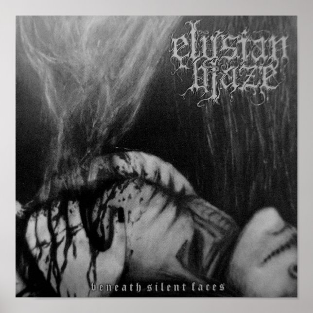 Póster Banda negra muerte metalizado pesada Gótico Álbum (Frente)