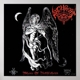 Póster Banda negra muerte metalizado pesada Gótico Álbum