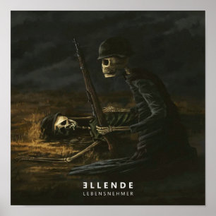 Póster Banda negra muerte metalizado pesada Gótico Álbum