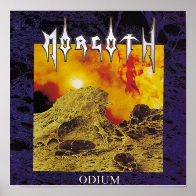 Póster Banda negra muerte metalizado pesada Gótico Álbum (Frente)