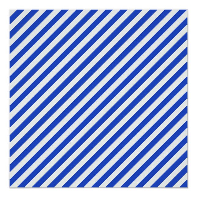 Póster Bandas combinadas azules reales de Shirley Taylor (Anverso)