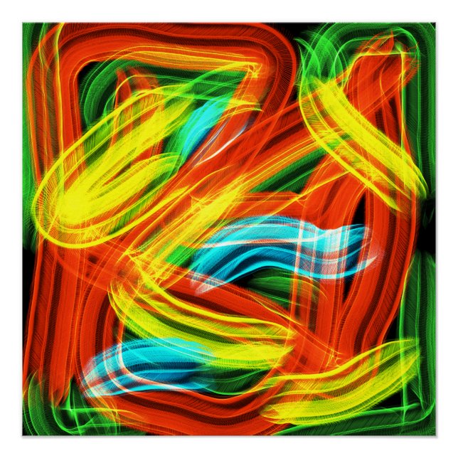 Póster Bandas de colores (Anverso)