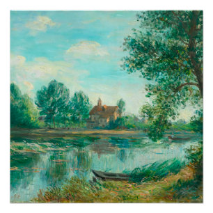 Póster Bandas del Loing en Saint-Mammès Alfred Sisley