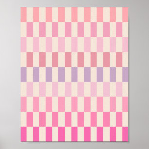 Póster Bandas rosadas cremosas 02