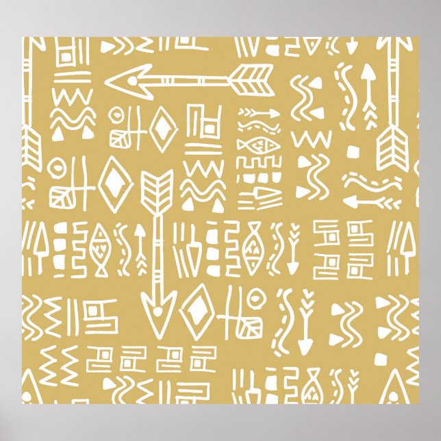 Póster Bandas tribales africanas: el egipcio bohemio sin  (Frente)