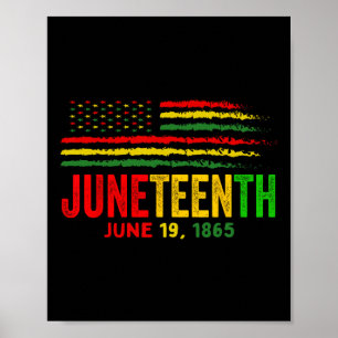 Póster Bandera 18 de junio de 1865 Hombres de historia ne