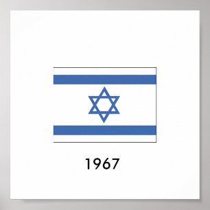 Póster Bandera 1967 de Israel