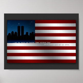 Póster Bandera 9-11