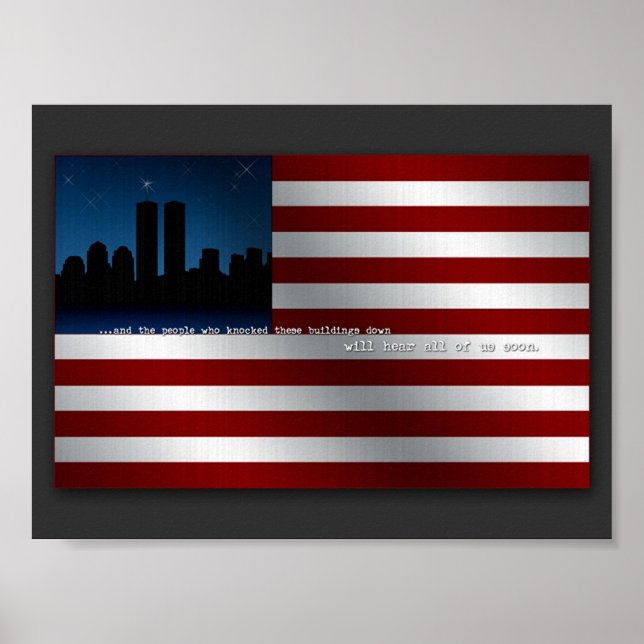 Póster Bandera 9-11 (Frente)