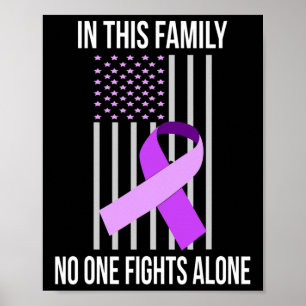 Póster Bandera Alzheimerheimer Ribbon Heimer Enfermedad A