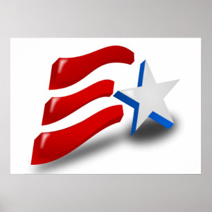 PÓSTER BANDERA AMERICANA