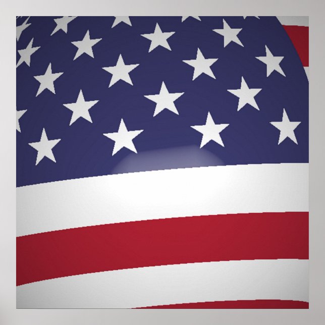 PÓSTER BANDERA AMERICANA (Frente)