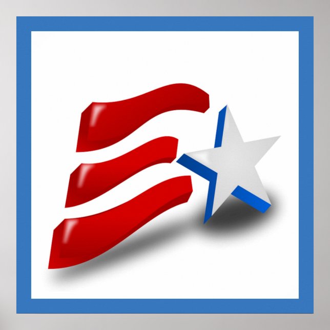 PÓSTER BANDERA AMERICANA (Frente)